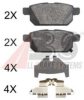 SUZUK 5580068L00 Brake Pad Set, disc brake